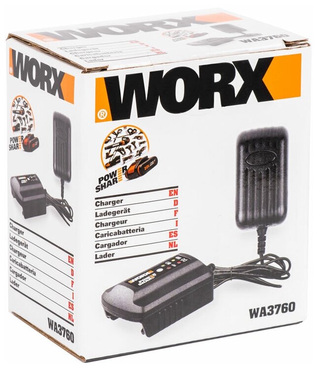 Зарядное устройство WORX WA3760 20В, 0,4A - фотография № 3