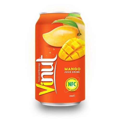 Напиток сокосодержащий Vinut (Винут) с соком манго 330 мл, ж/б