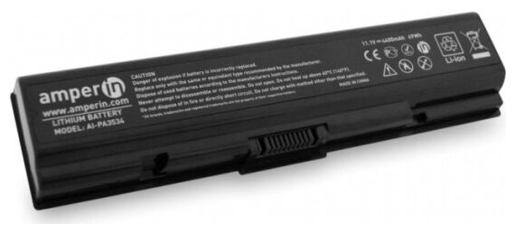 Аккумулятор для ноутбука Amperin AI-PA3534 для Toshiba A200 A215 A300 11.1v 4400mah