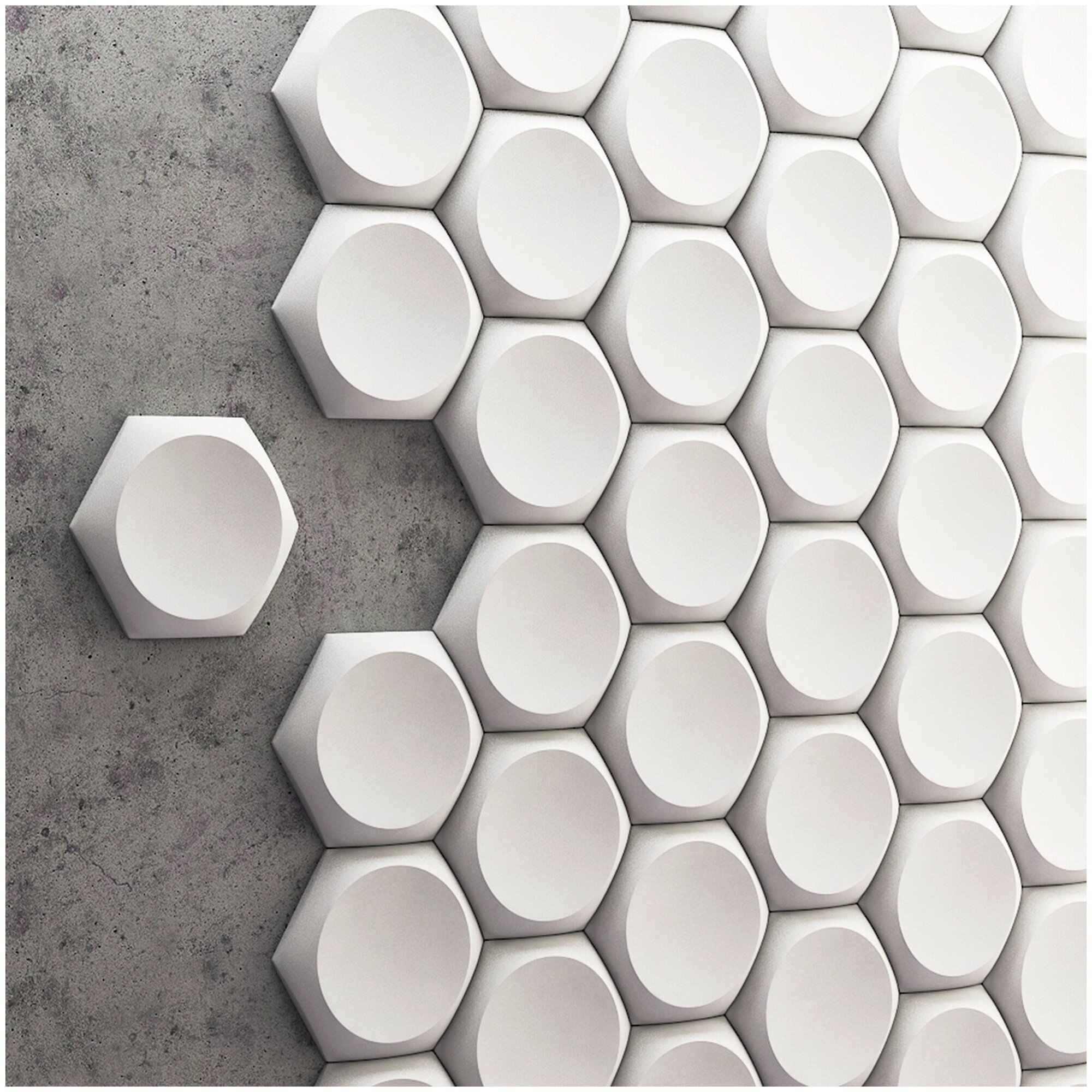 3D плитка Hexagon XXL (Гексагон XXL) 291х254х40мм