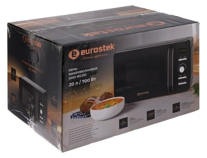 Микроволновая печь Eurostek EMO-WL12D, черный - фотография № 7