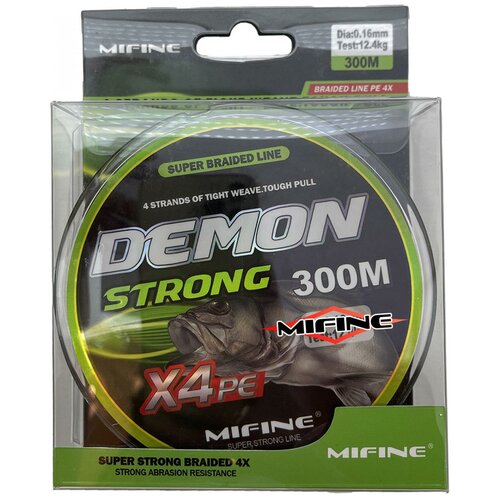 фото Плетеный шнур mifine demon 300м 0.14мм