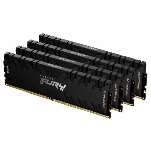 Модуль памяти 32GB Kingston FURY Renegade Black DIMM PC21300 DDR4 2666MHz (KF426C13RBK4/32) (Kit of 4)