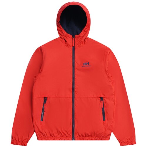 фото  куртка helly hansen демисезонная, средней длины, карманы, регулируемый капюшон, манжеты, мембранная, размер s, красный, синий