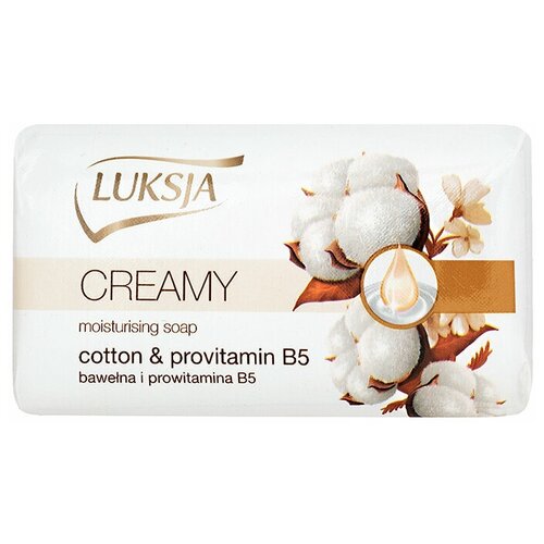 Luksja Крем-мыло с хлопковым молочком и провитамином В5, 90 г.