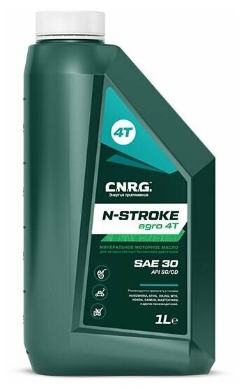 Масло моторное C.N.R.G. N-Stroke Agro 4T SAE 30 (кан. 1 л)