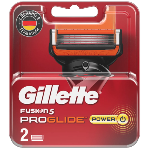 Сменные кассеты Gillette Fusion ProGlide Power, 4 шт.