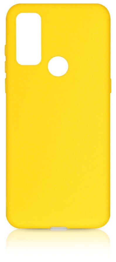 DF / Силиконовый чехол для телефона TCL 20 SE DF tcCase-02 (yellow) на смартфон ТСЛ 20 СЕ / желтый