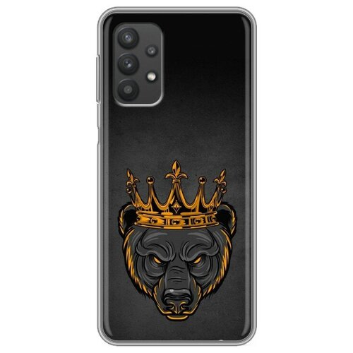 Дизайнерский силиконовый чехол для Samsung Galaxy A32 Король медведь дизайнерский силиконовый чехол для samsung galaxy a52 король медведь