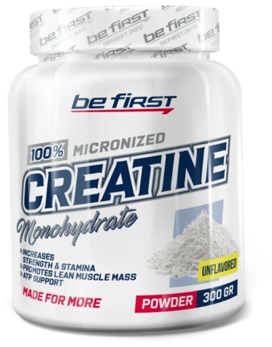  Be First Micronized Creatine Monohydrate Powder  300 ,  