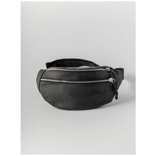 фото Сумка поясная linkris повседневная, искусственная кожа, черный