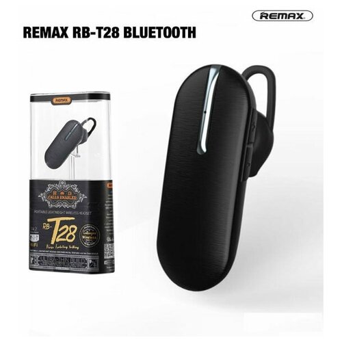Гарнитура REMAX RB-T28 Bluetooth 4.2, 80 мАч, черный