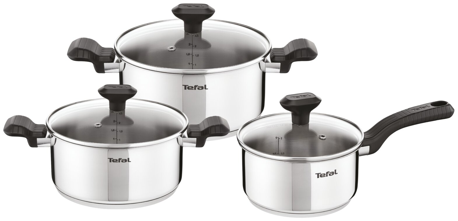 Набор кастрюль Tefal Comfort Max C9736C74 6 пр.