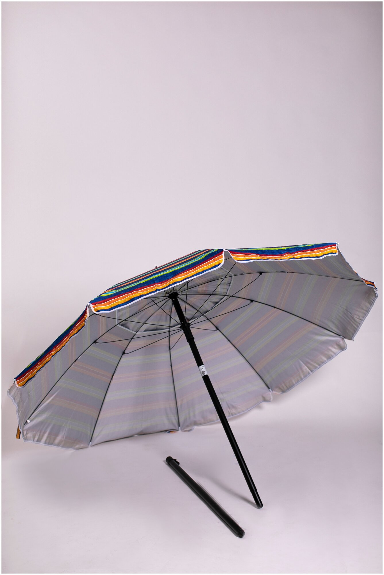 Зонт пляжный, солнцезащитный 2.2 м 10 спиц, . ткань-оксфорд, с клапаном, с наклоном. - фотография № 5