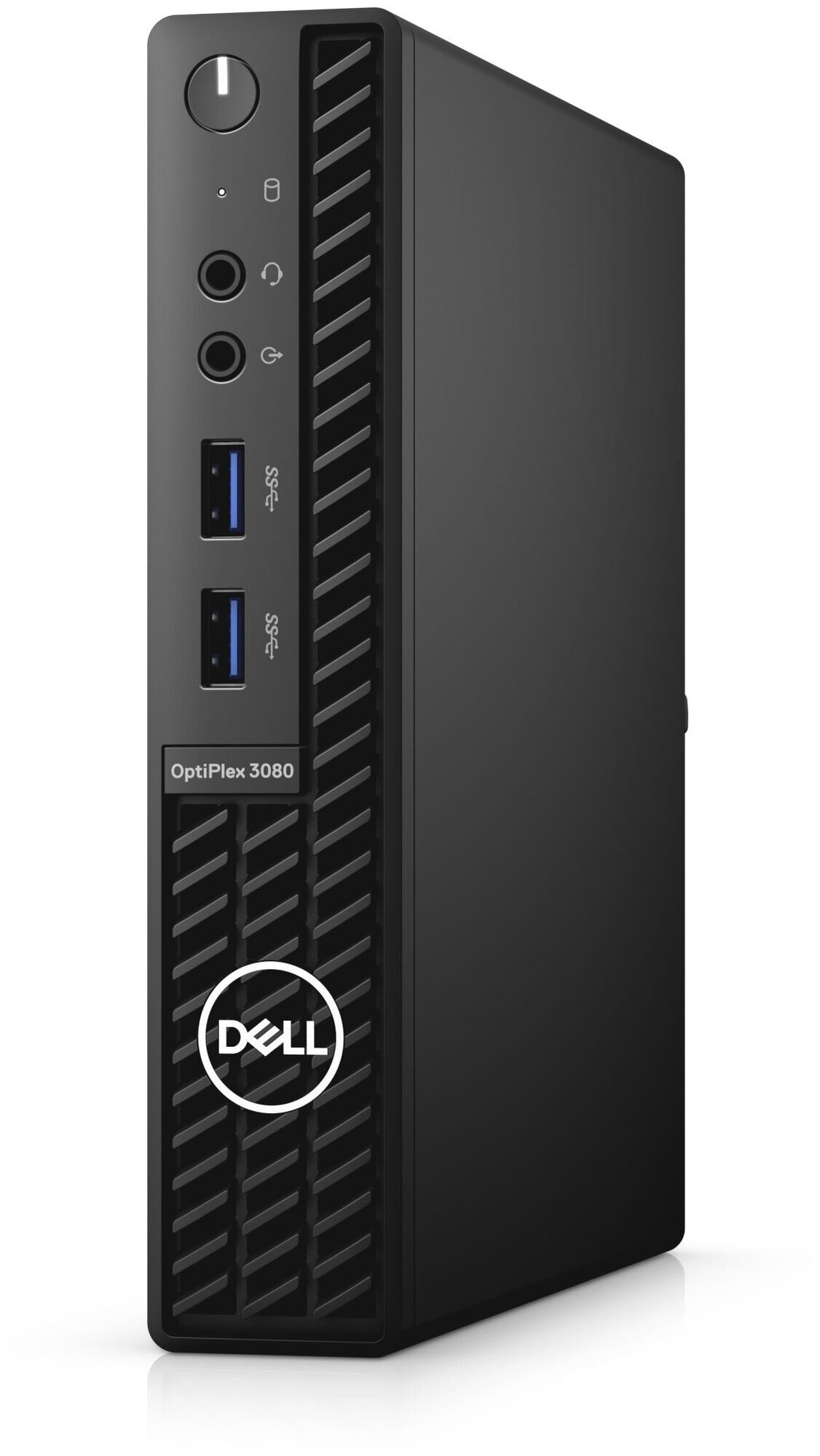 Компьютер Dell OptiPlex 3080 Micro 3080-6224 (Intel Core i3 10105T, 3.0 GHz - 3.9 GHz, 16384 Mb, 256 Gb SSD, DVD нет, Intel UHD Graphics 630, 65W, Linux, черный, 1.38 кг, 3080-6224)