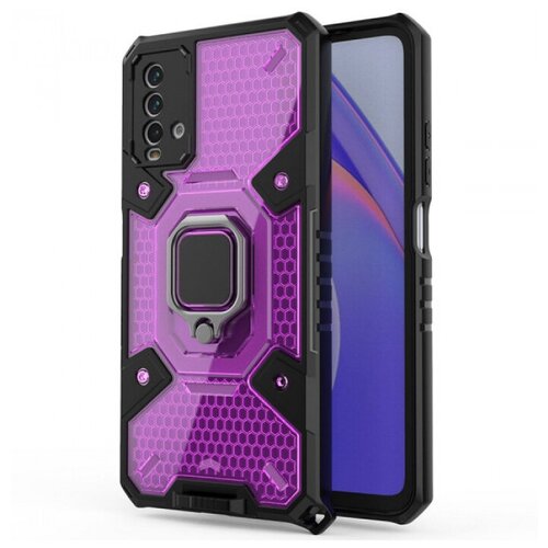 Honeycomb Armor Противоударный чехол с защитой камеры и кольцом для Xiaomi Redmi 9T