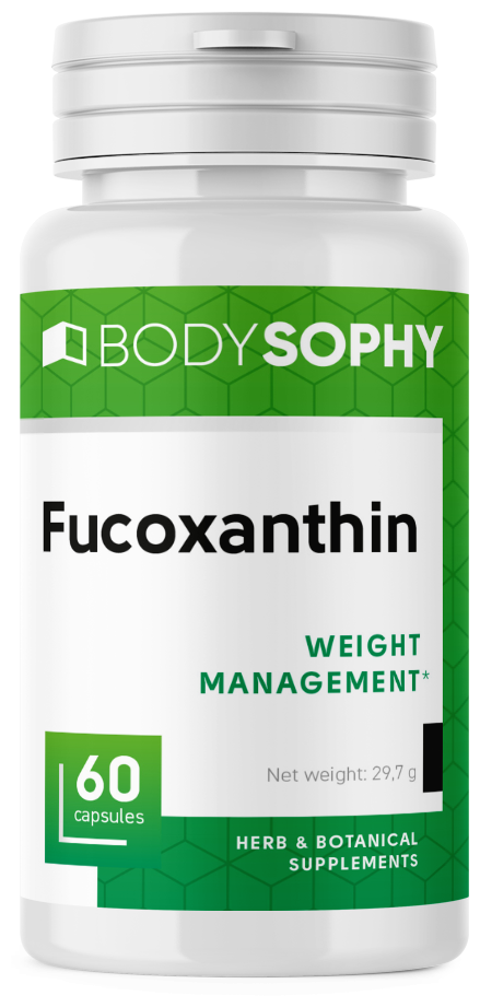 BodySophy / БАД для снижения веса Фукоксан с аминокислотами и йодом для улучшения обмена веществ 60 капс США