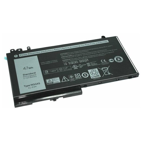 фото Аккумуляторная батарея nggx5 для ноутбука dell latitude 12 e5270 11.4v 47wh sino power