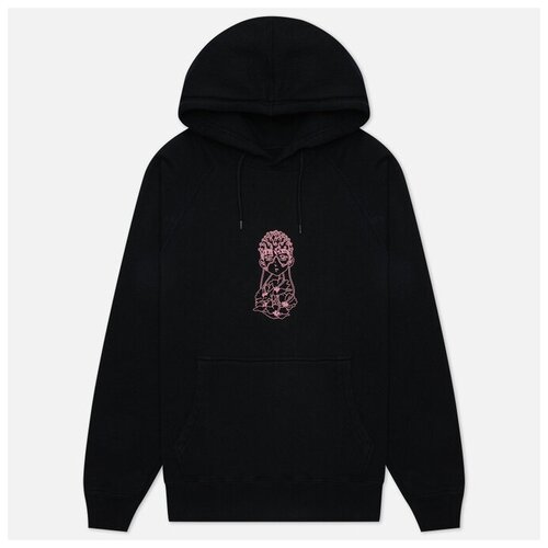 фото Мужская толстовка edwin flora mind hoodie чёрный , размер xs
