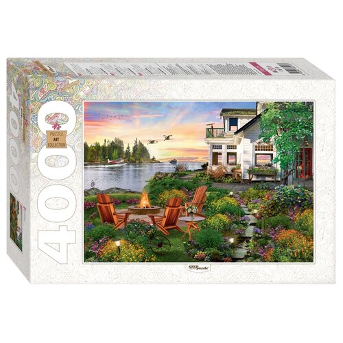 Пазл Step puzzle Дом у реки (85416), 4000 дет., 8.5х40х27 см