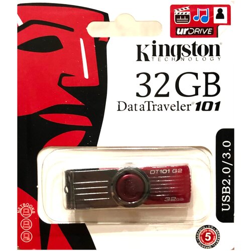 USB флэш-диск Kingston 32 Gb DataTraveler 101 G2 / 2.0 3.0 / Карта памяти / Флешка кингстон / флеш-накопитель