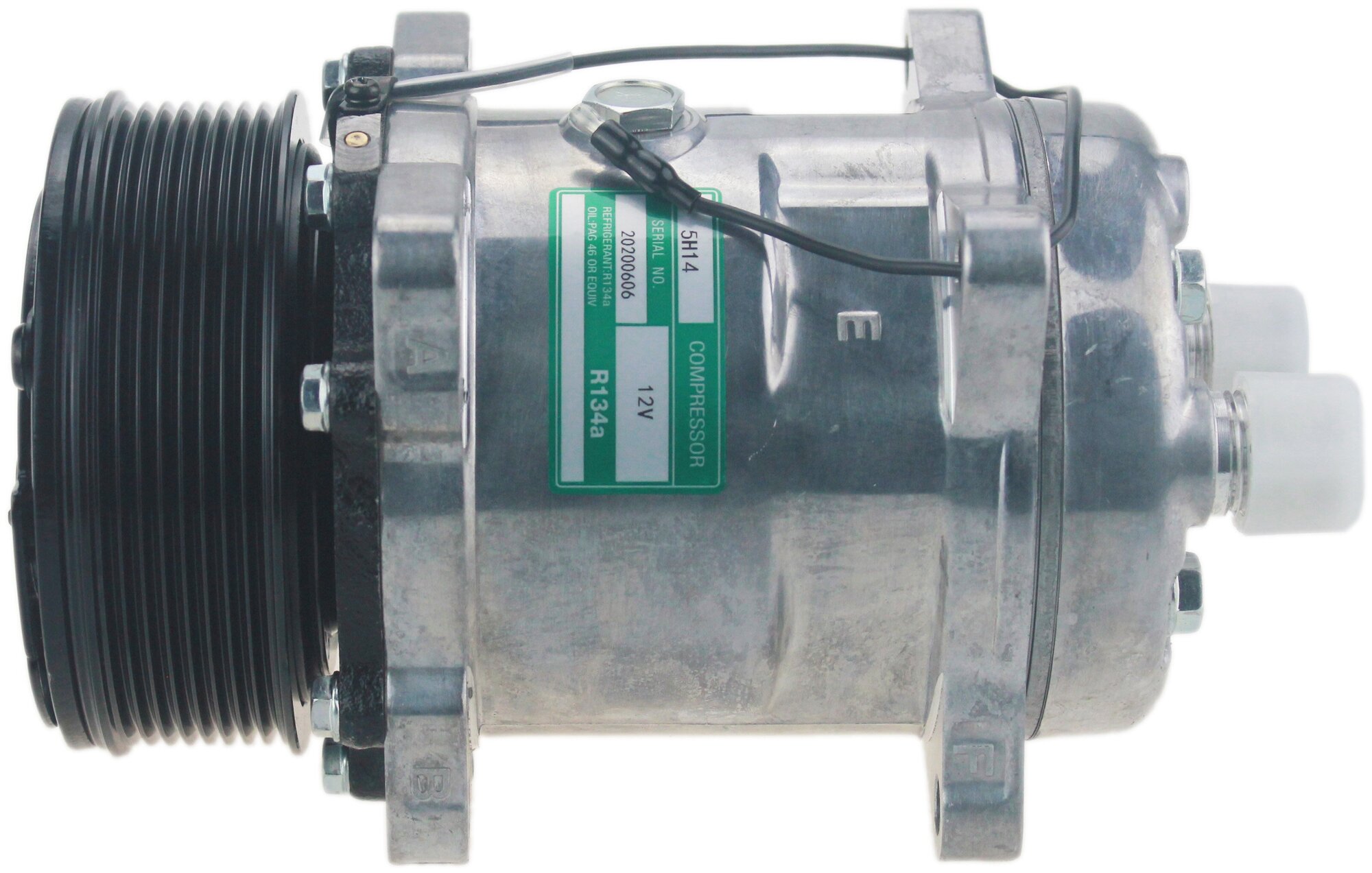 фото Компрессор 5H14 PV8 12V K выходы горизонтальные O'Ring 3/4-7/8