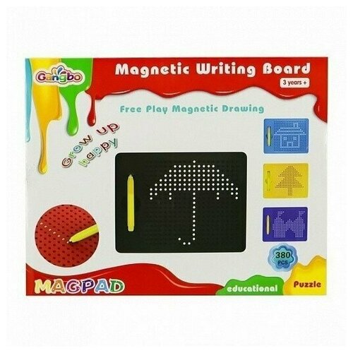 Магнитный планшет для рисования, обучающая магнитная доска - Магпад, Magpad - Magnetic Writing Board 380 шариков