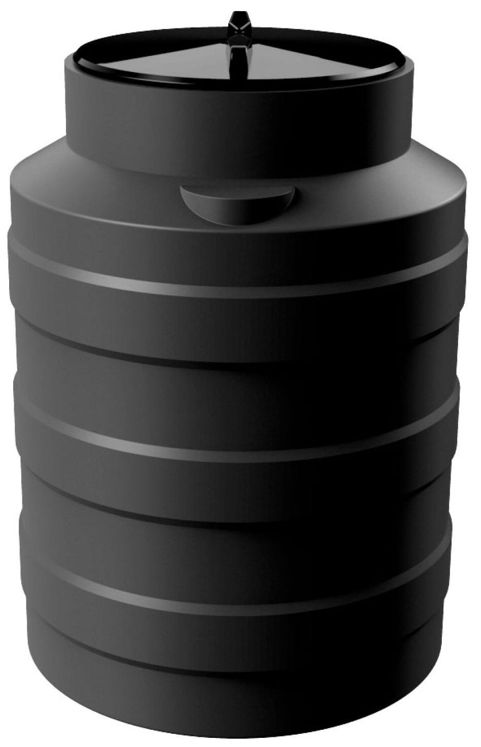 Емкость 100 литров Polimer Group V100 для воды/ топлива/ соления/ продуктов, цвет черный
