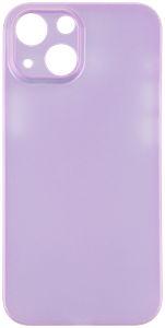 Фото Чехол для Apple iPhone 13 mini / Ультратонкая накладка на Айфон 13 Мини, полупрозрачная, (фиолетовый)
