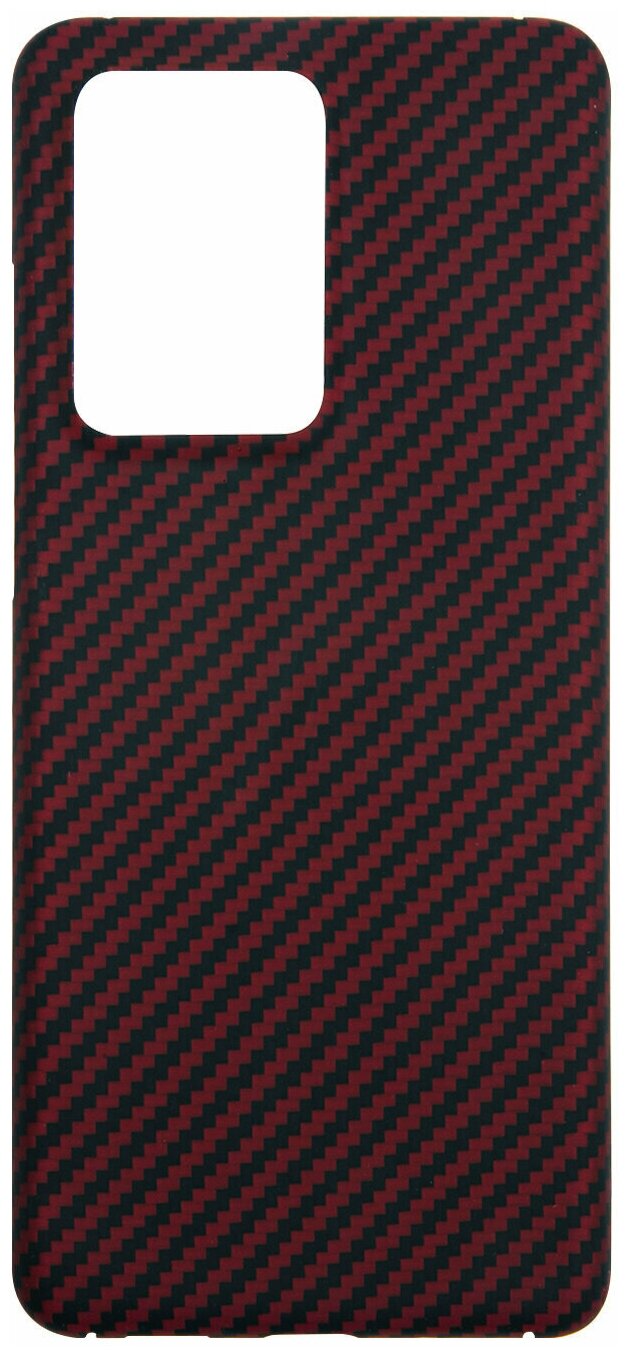 Карбоновый чехол для Samsung Galaxy S20 Ultra, Barn&Hollis, карбон, матовый, красный
