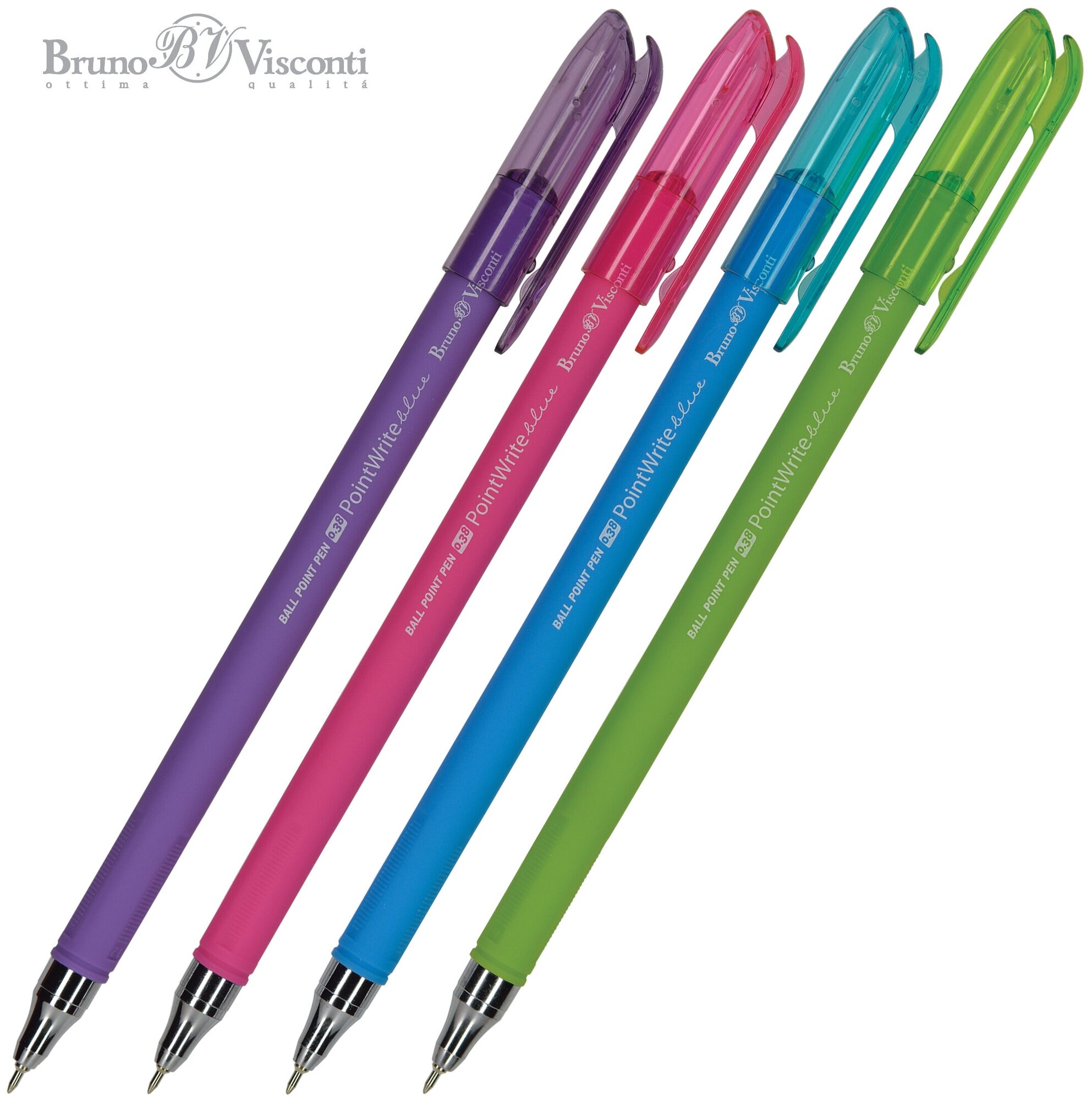Ручкa BrunoVisconti, шариковая, 0.38 мм, синяя, PointWrite. SPECIAL, Арт. 20-0211