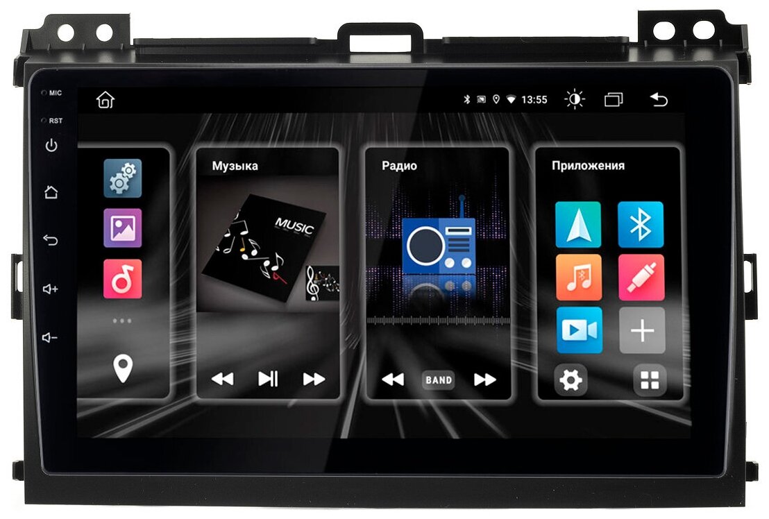 Автомагнитола для Toyota LC Prado 120 (Android 10) DSP, 9" (Incar DTA2-2209)