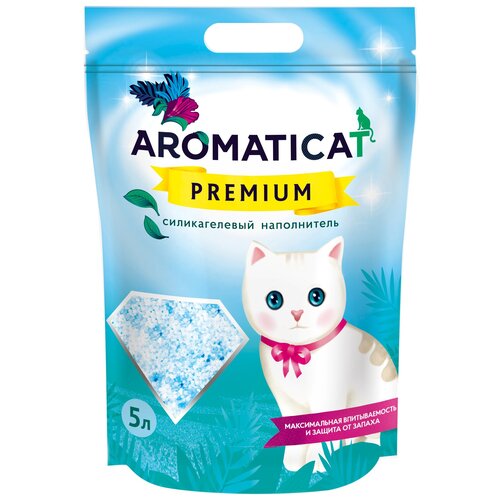 Впитывающий наполнитель AromatiCat силикагелевый Premium, 5л, 1 шт.