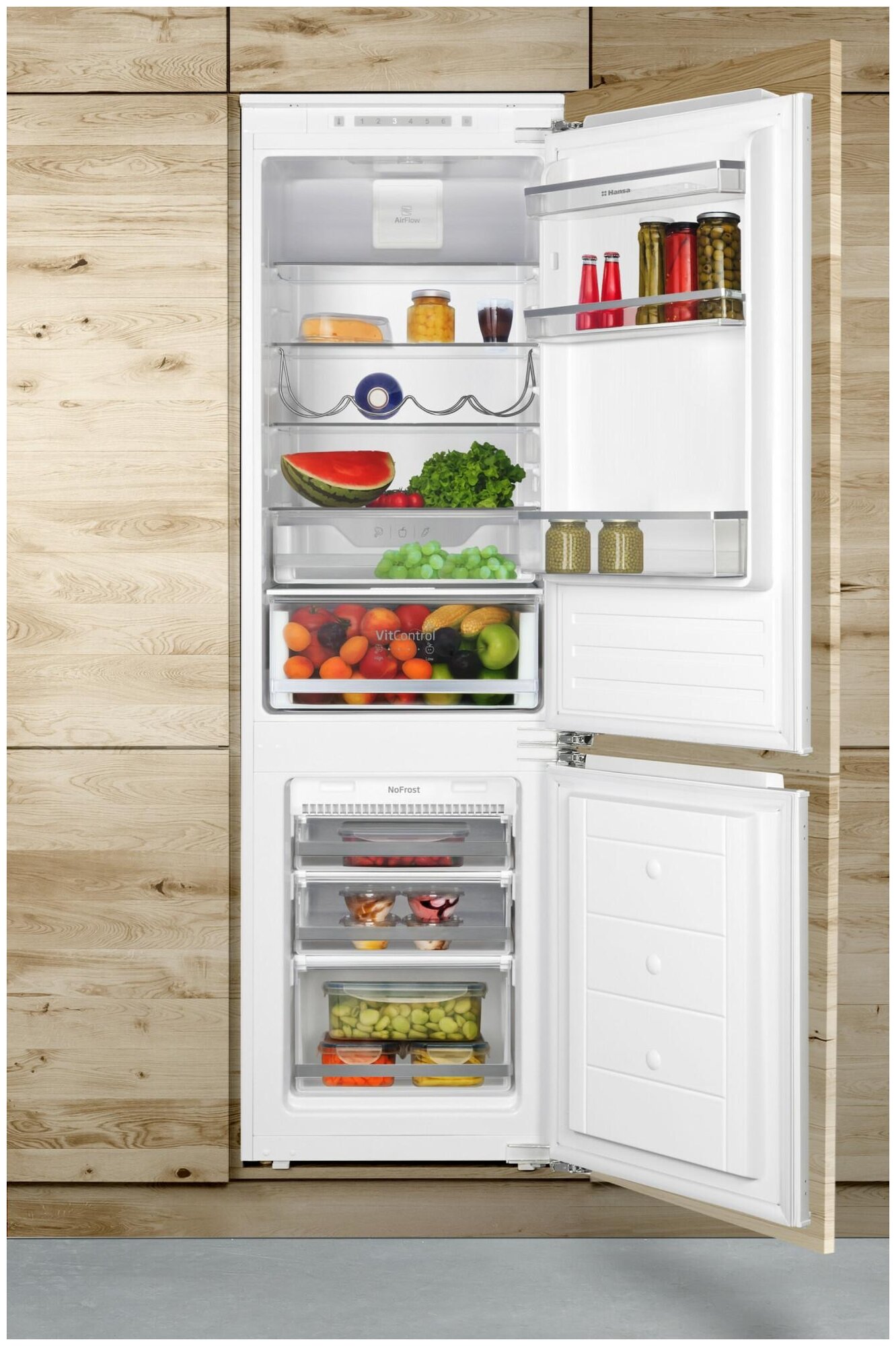 Встраиваемый холодильник Hansa BK318.3FVC, белый - фотография № 5