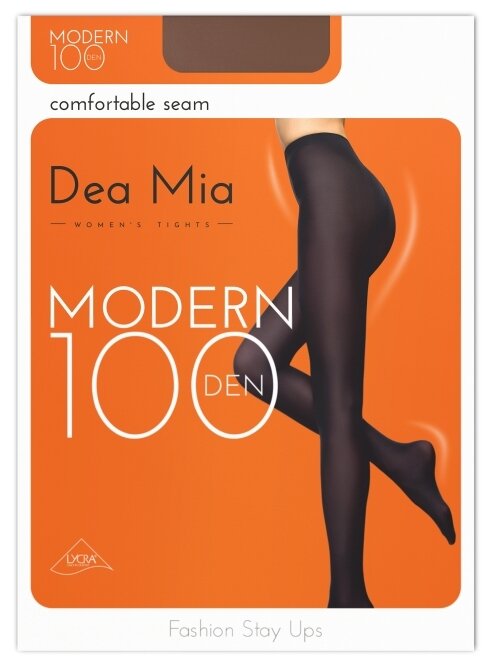 Колготки  DEA MIA Modern, 100 den, размер 4, коричневый