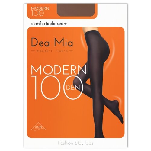 Колготки  DEA MIA Modern, размер 2, коричневый