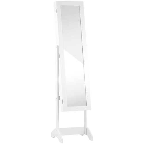 фото Зеркало-шкаф напольное godrick для украшений белое stool group