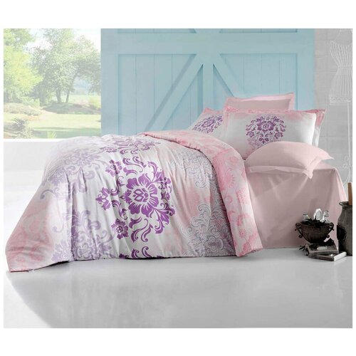 Altinbasak Постельное белье Brian Цвет: Розовый (2 сп. евро)