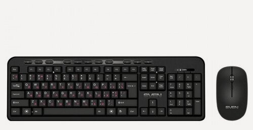 Изображение товара Клавиатура и мышь беспроводные Sven KB-C3200W