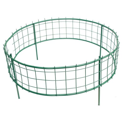 Клумба садово-парковая разборная решетка 70х37см металл зелёная 2845₽