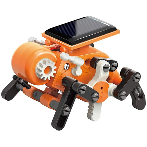 Робот-конструктор интерактивный головоломка на солнечной батарее 7 в 1 Solar Robot, оранжевый