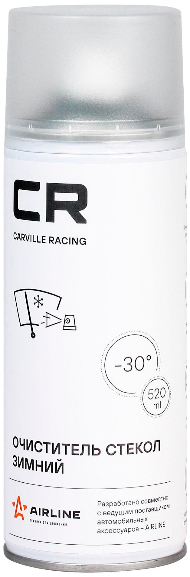 Carville racing очиститель стекол cr зимний, аэрозоль, 520 ml (w0075522) w0075522