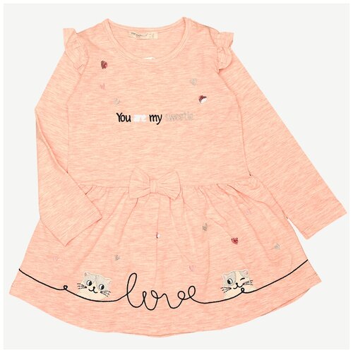 фото Платье - персиковый - 6 лет pop fashion girls
