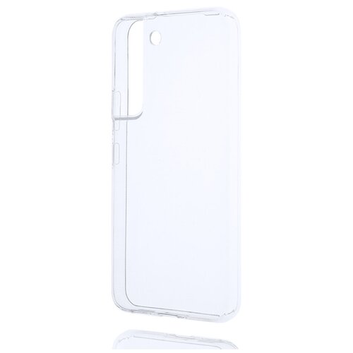 Силиконовый матовый полупрозрачный чехол для Samsung Galaxy S22 белый