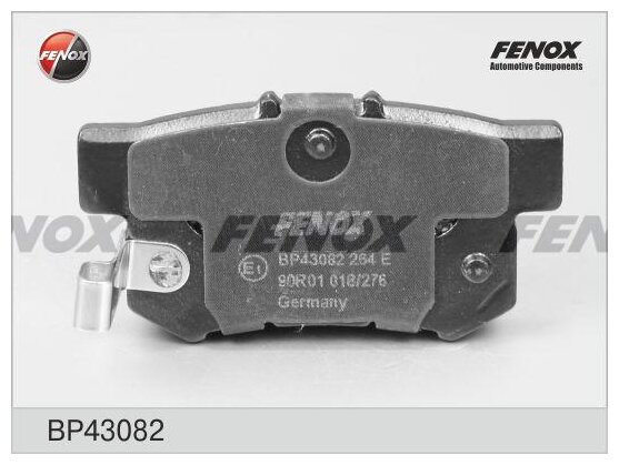 Дисковые тормозные колодки задние Fenox BP43082 (4 шт.)