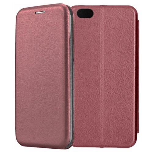 Чехол-книжка Fashion Case для Apple iPhone 6 Plus / 6S Plus темно-красный чехол книжка kaufcase для телефона apple iphone 6 6s 4 7 темно синий трансфомер