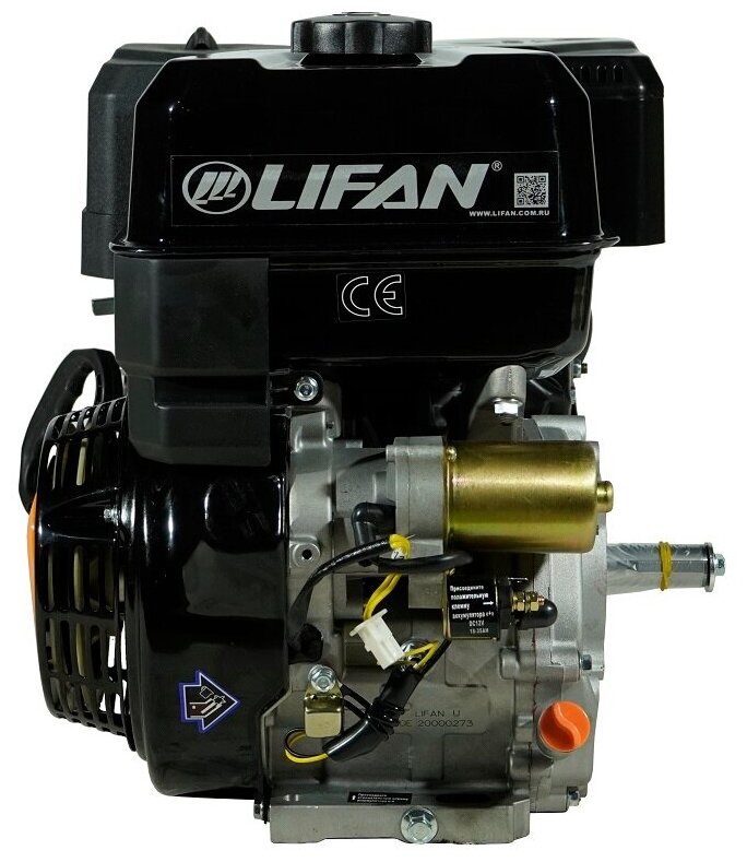 Двигатель бензиновый Lifan KP420E D25 (16л.с., 420куб. см, вал 25мм, ручной и электрический старт) - фотография № 6