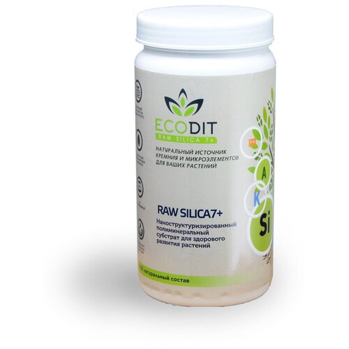 Полиминеральная кремниевая добавка для здорового питания и развития растений ECODIT RAW SILICA 7+, пластиковый контейнер 1000 мл