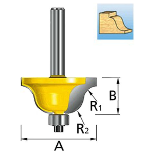 Фреза кромочная MAKITA 34.9х16.6х8х32х2Т