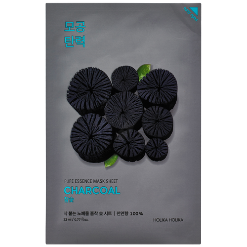 Успокаивающая тканевая маска с углем Pure Essence Mask Sheet Charcoal